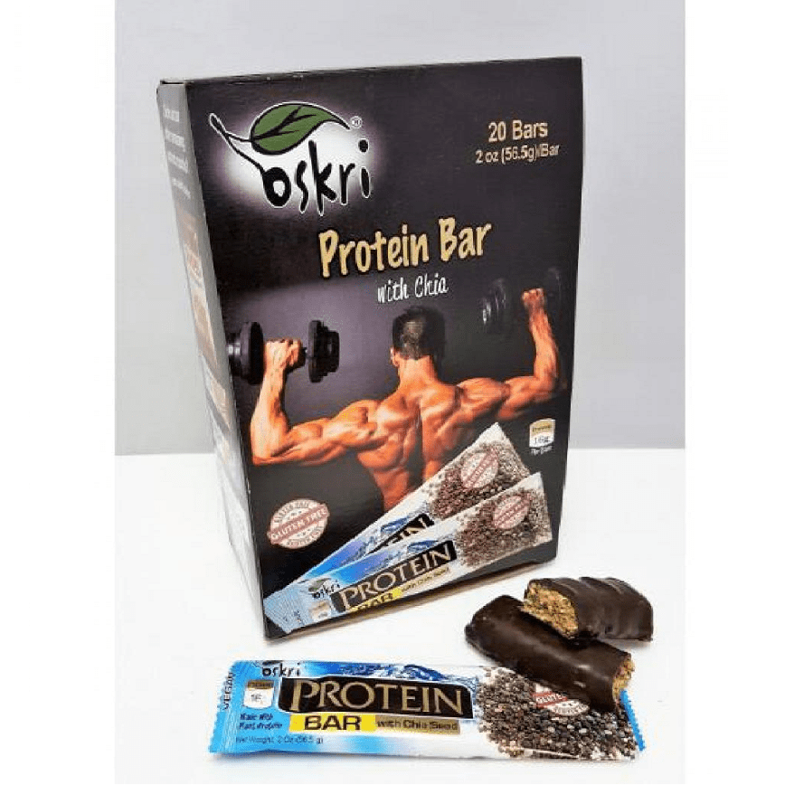 Oskri Dark Chocolate Protein Bar with Chia Seed 2oz 圖 1