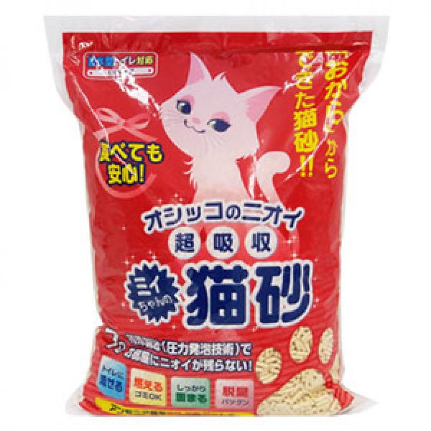 日本Mityan特強吸水玉米豆乳 豆腐貓砂 紅單孔 7L (破損品) 圖 1