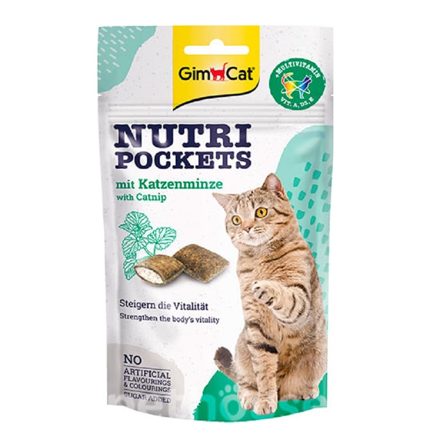 Gim Cat 貓零食 貓薄荷清新口氣維他貓脆脆夾心小食 60g