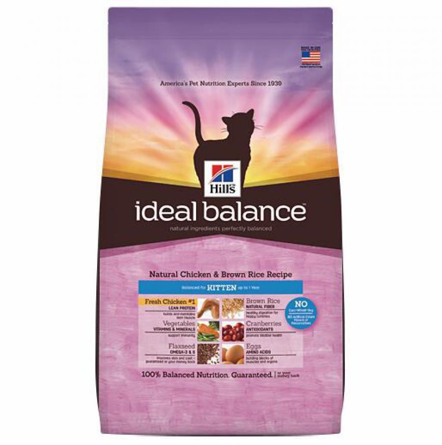 Hills 貓糧 Ideal Balance 天然幼貓配方 雞肉及糙米餐 6lb