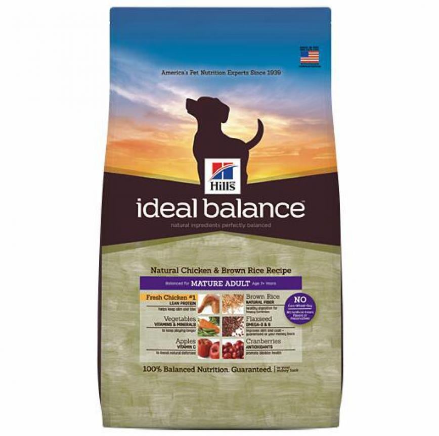 Hills 狗糧 Ideal Balance 天然高齡犬配方 雞肉及糙米餐 30lb