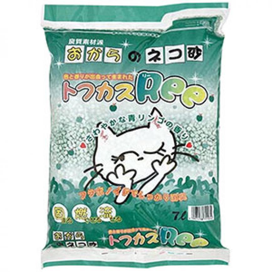 日本爽快Ree特強除臭 豆腐貓砂 青蘋果味 7L (破損品)