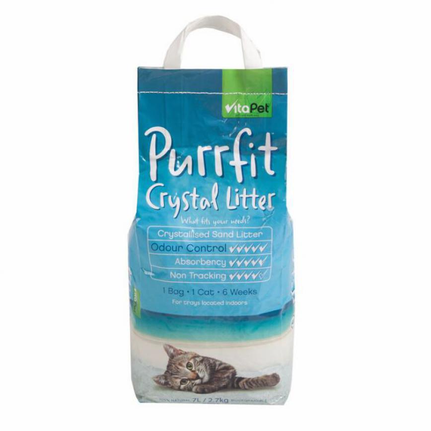 VitaPet Purrfit 低粉塵高吸水 水晶貓砂 7L
