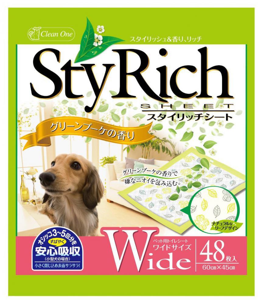 日本StyRich Wide 花香味寵物尿墊 狗尿墊 狗尿片 [45*60 L碼 48枚入] (粉紅)