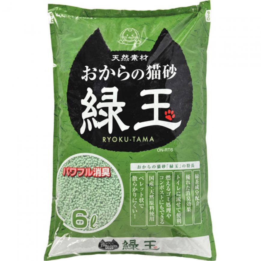 日本Hitachi RYOKU-TAMA綠玉綠茶 豆腐貓砂 6L (破損品)