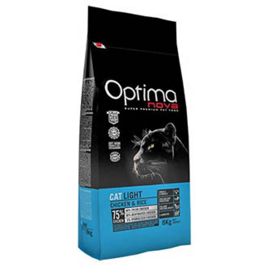 Optima nova 黑豹修身低脂配方 Light Chicken & Rice 8kg (OCL-L) (4包2kg夾袋)