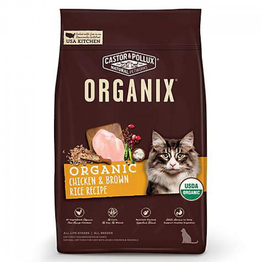 CASTOR & POLLUX ORGANIX 有機全貓糧 雞肉糙米配方 10lb (橙黃)