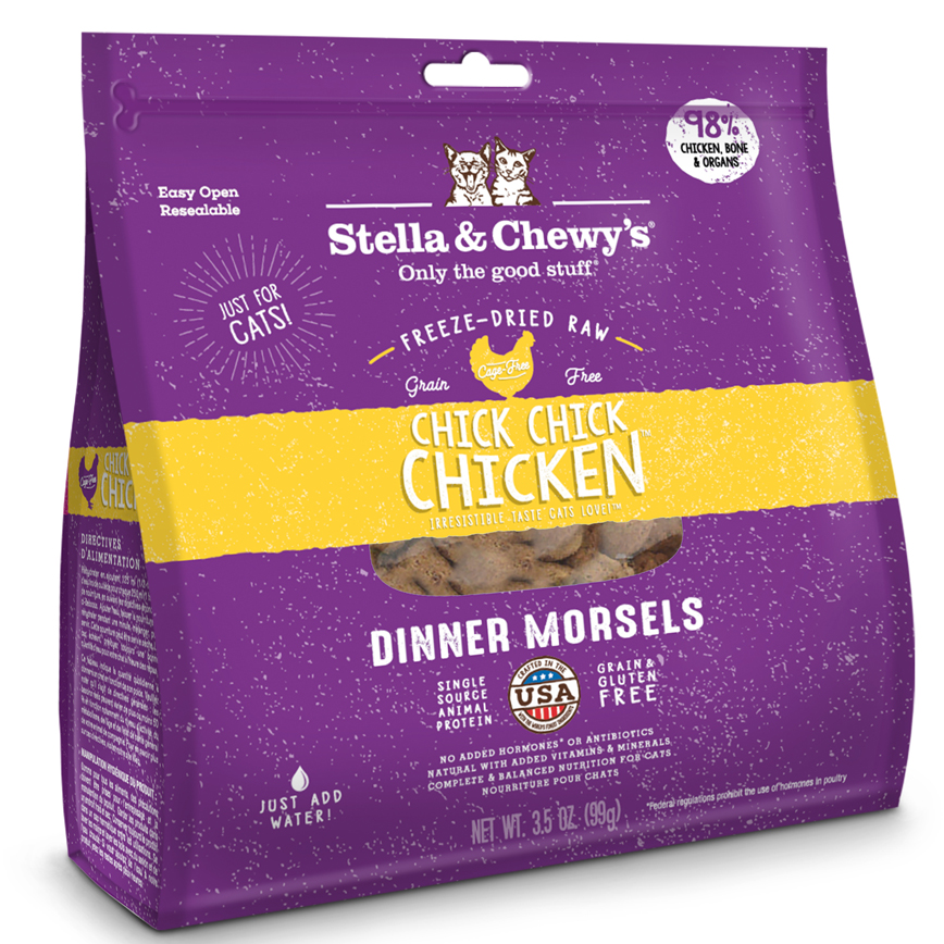 Stella & Chewy's 貓糧 Dinner Morsels 凍乾生肉主食糧 雞肉配方 18oz (SC034)