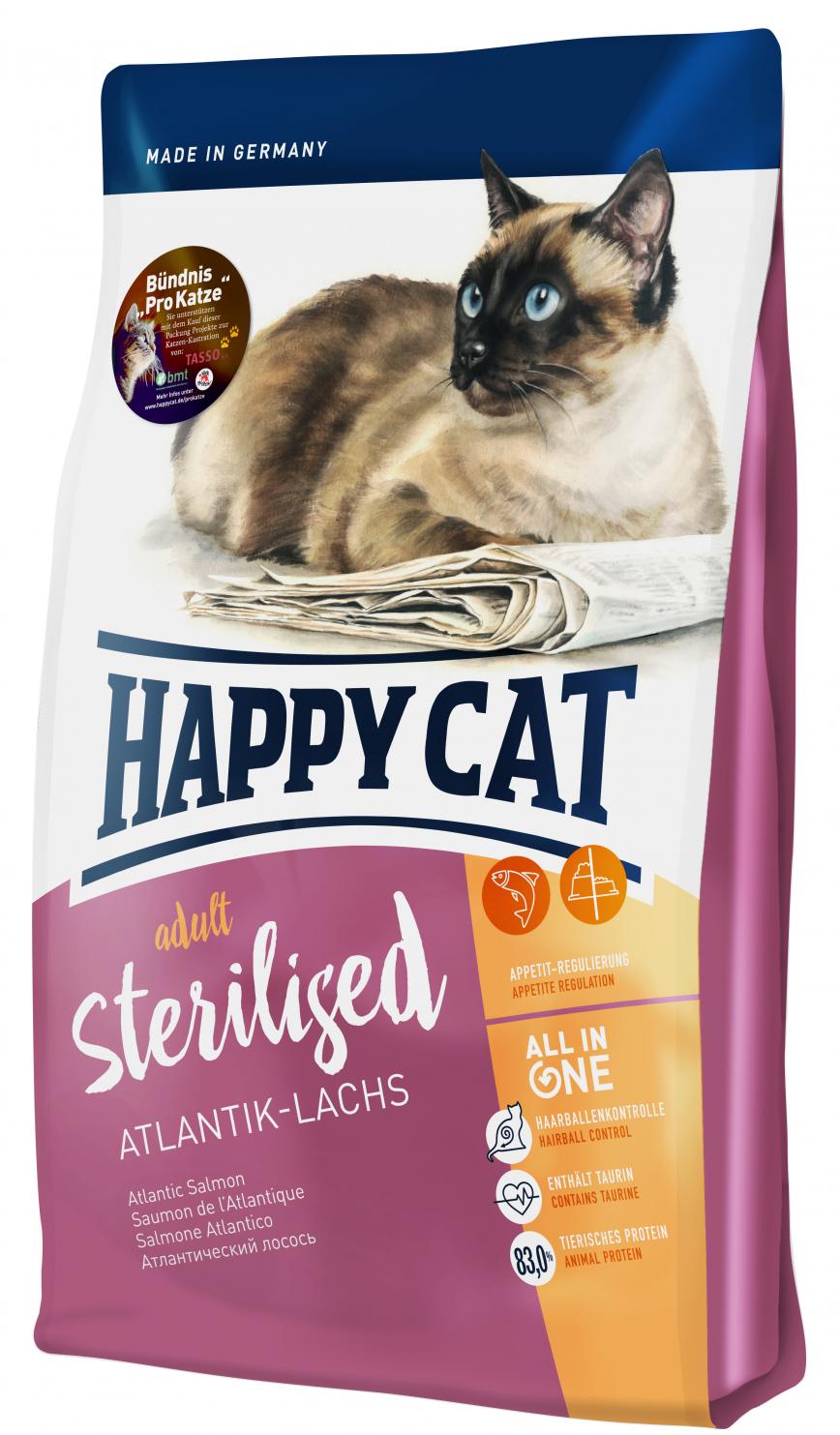 Happy Cat Supreme 絕育成貓糧 三文魚配方 1.4kg (70344)