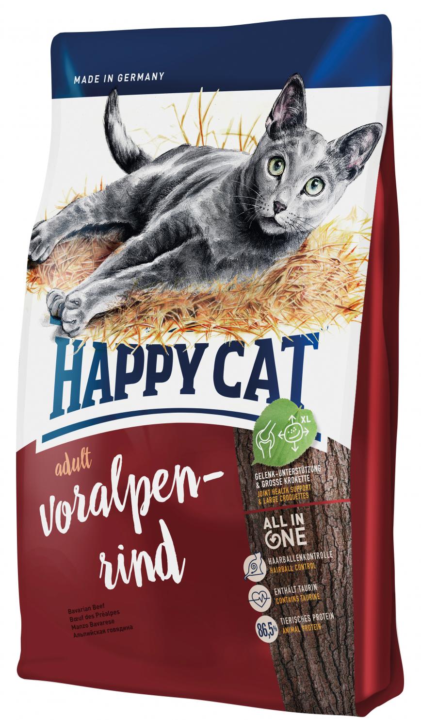 Happy Cat Supreme 成貓牛肉大顆粒配方貓糧 Adult Voralpen-Rind (Bavarian beef) 1.4kg (70200)
