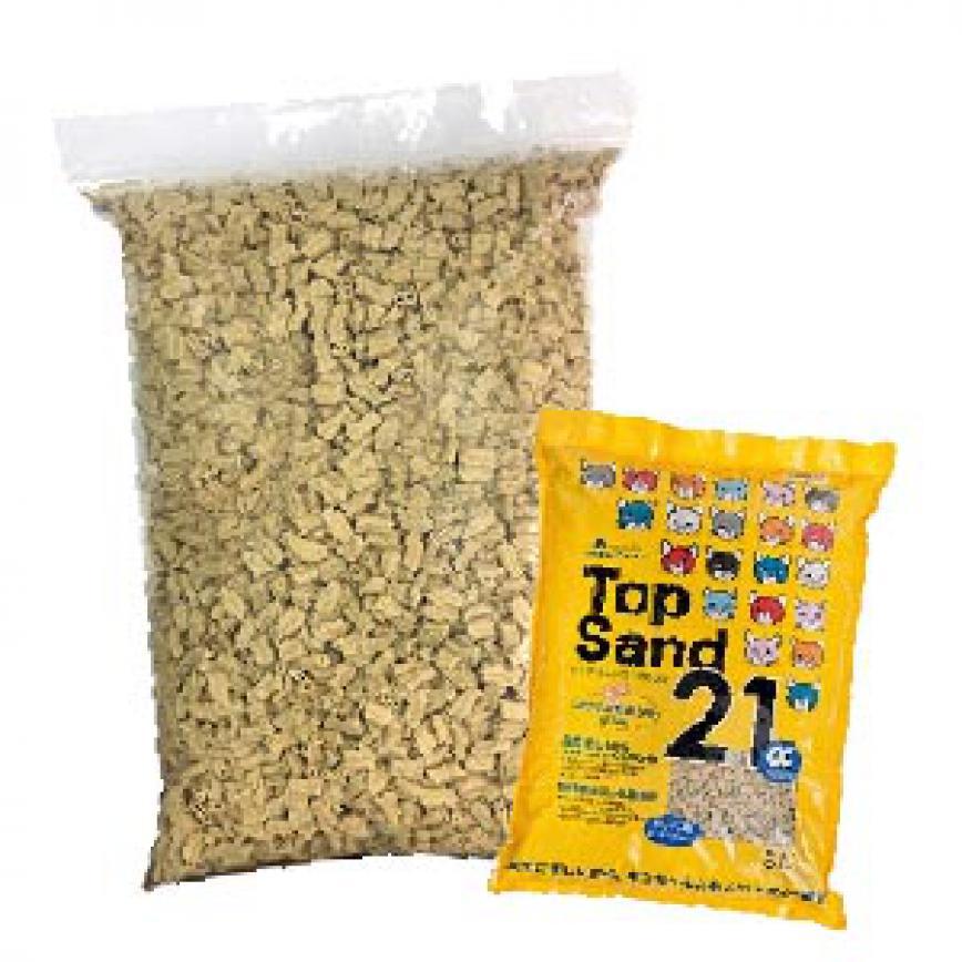 貓砂試用裝 - 日本Top Sand 21 α 玉米雙通 豆腐貓砂 (約800g)