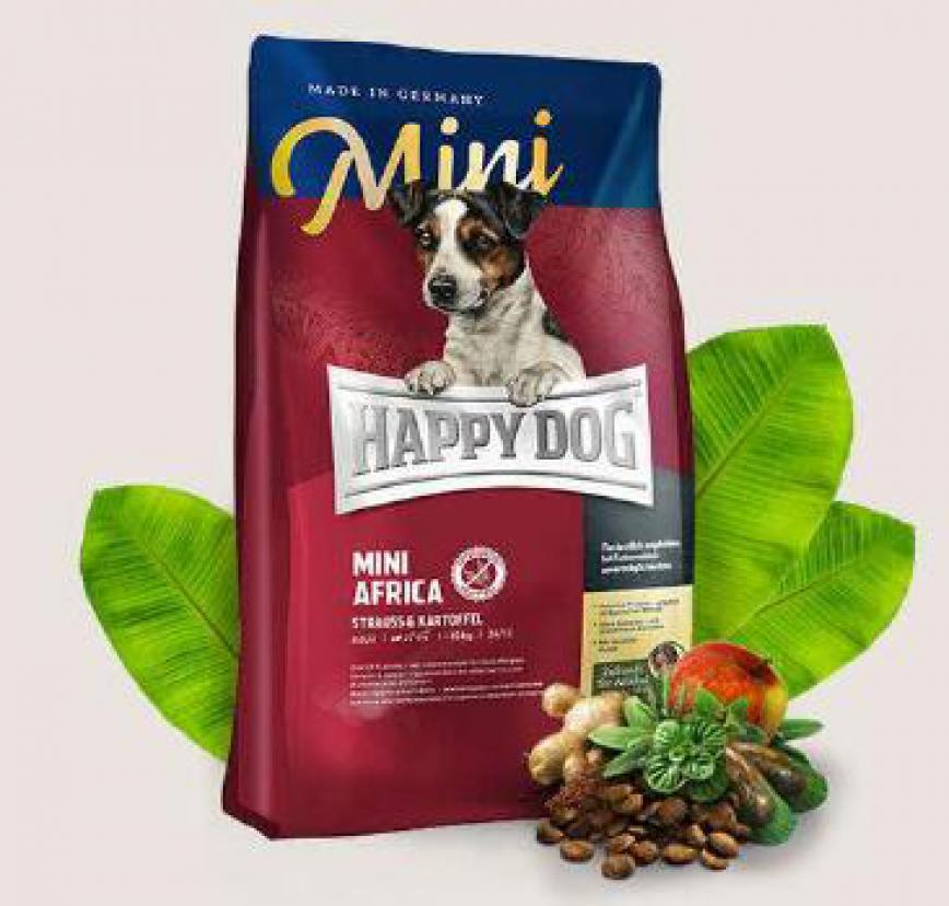 Happy Dog Supreme Mini 小型犬非洲鴕鳥肉無榖物配方 Mini Africa 300g (60300) (TBS) 圖 1
