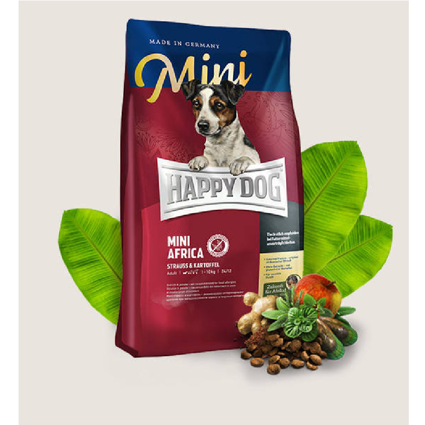 Happy Dog Supreme Mini 小型犬非洲鴕鳥肉無榖物配方 Mini Africa 4kg (60121)