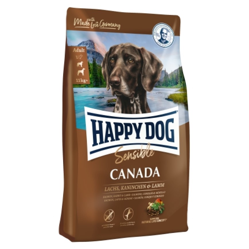 Happy Dog Supreme Sensible 成犬加拿大三文魚兔肉羊肉 無縠物高能量配方 Canada 1kg 圖 1