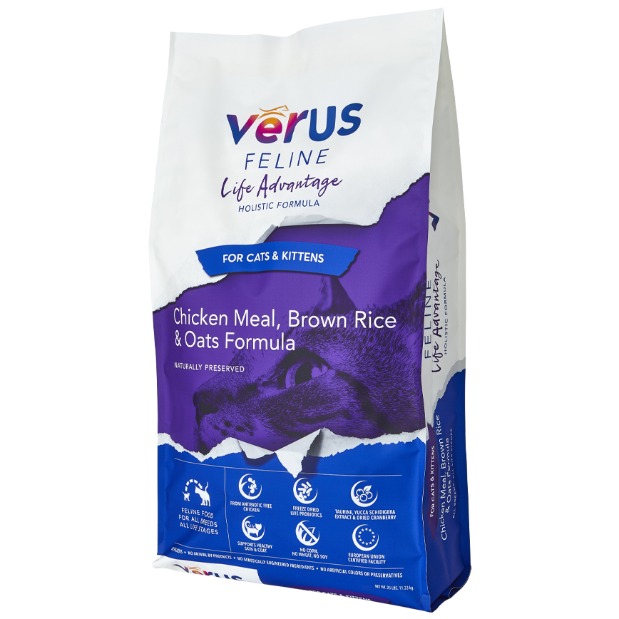 VeRUS維洛斯 貓糧 雞肉糙米寒域鯡魚高纖防尿石配方 4lb (VR009804) 圖 1