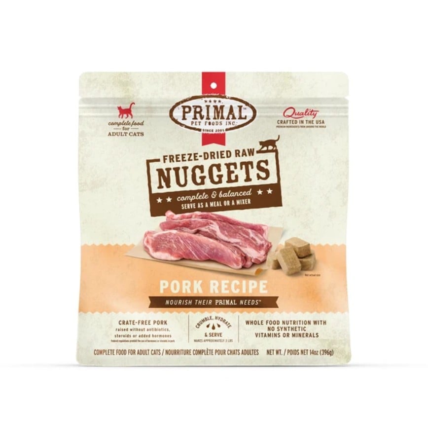 Primal 貓糧 脫水凍乾生肉主食糧 豚肉 14oz (FPKF14FD)