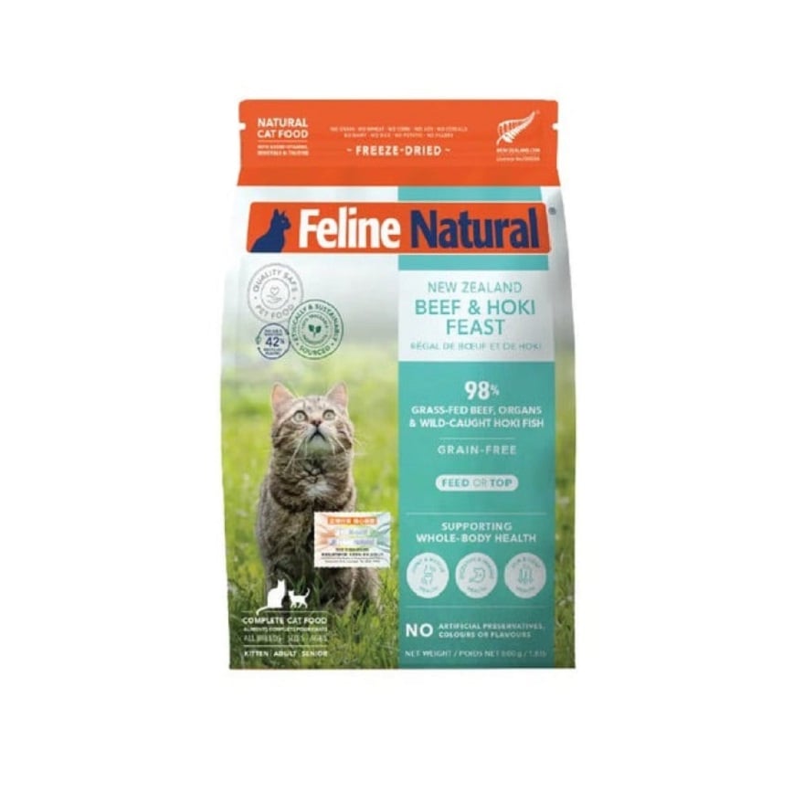 Feline Natural 貓糧 牛肉尖尾鱈魚盛宴 320g