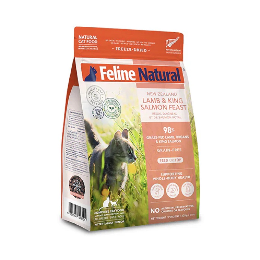 Feline Natural 貓糧 羊肉三文魚盛宴 320g (F9-LS320) (新舊包裝隨機發貨) 圖 2