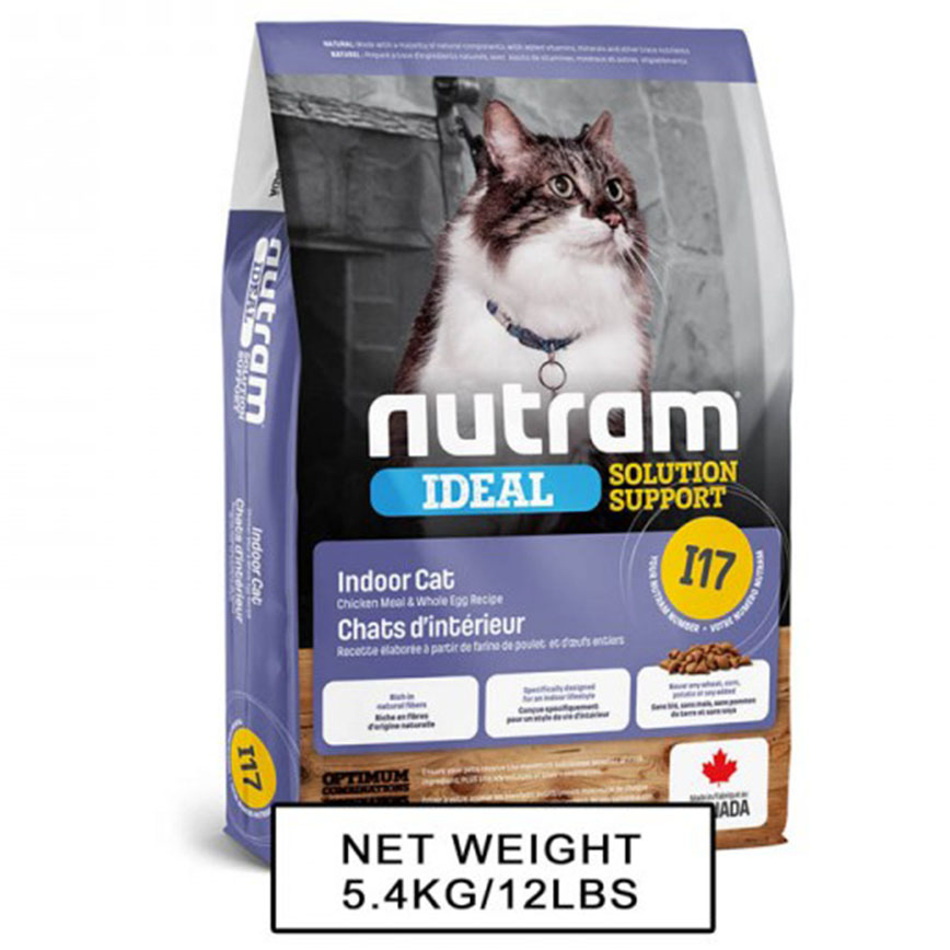 nutram IDEAL紐頓 室內控制掉毛配方貓糧 I17 1.13kg (NT-I17-1K) 圖 1