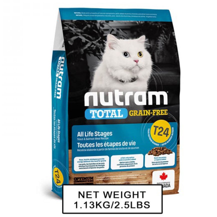 nutram紐頓 無薯無穀糧全貓糧 三文魚及鱒魚 Salmon & Trout T24 1.13kg (NT-T24-1K) (TBS) 圖 1