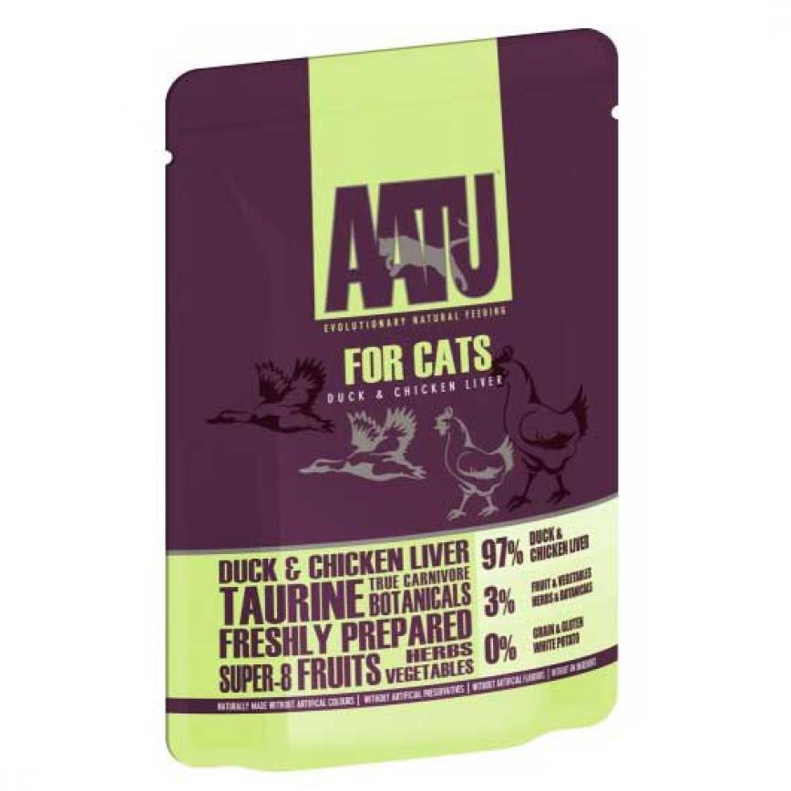 AATU 貓濕糧 主食配方 鴨肉+雞肝 85g