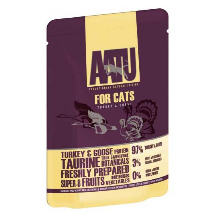 AATU 貓濕糧 主食配方 火雞+鵝 85g (ATWCT85)
