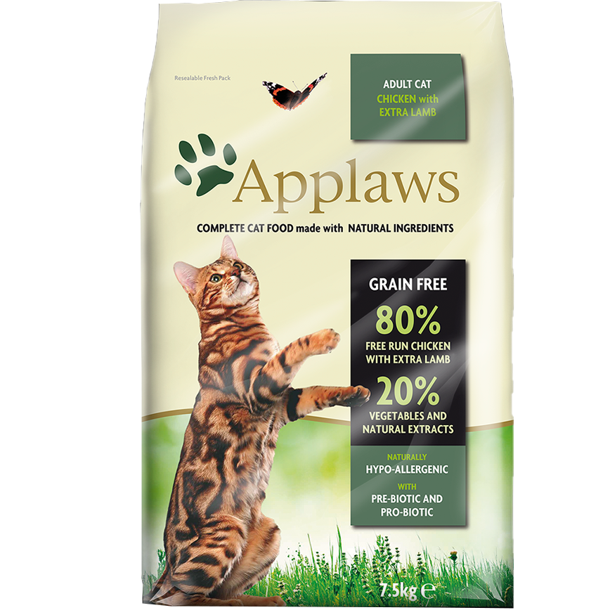 Applaws 貓糧 成貓專用 雞肉羊肉配方 7.5kg (4074)
