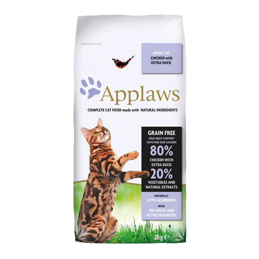 Applaws 貓糧 成貓專用 雞肉鴨肉配方 2kg (4204)