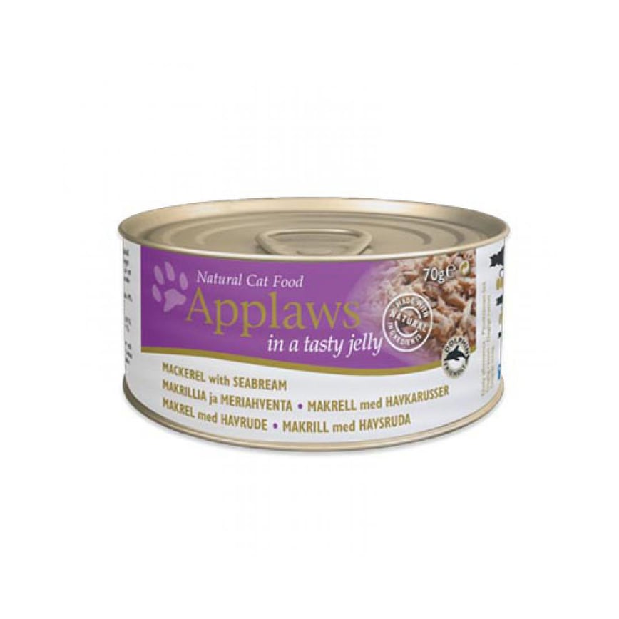 Applaws 貓罐頭 啫喱鯖魚及鯛魚 Mackerel with Seabream in Jelly 70g (紫) (1034)