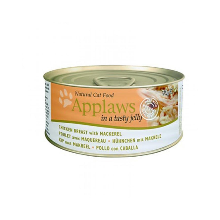 Applaws 貓罐頭 啫喱雞胸及鯖魚 Chicken with Mackerel in Jelly 70g (淺橙) (1035)