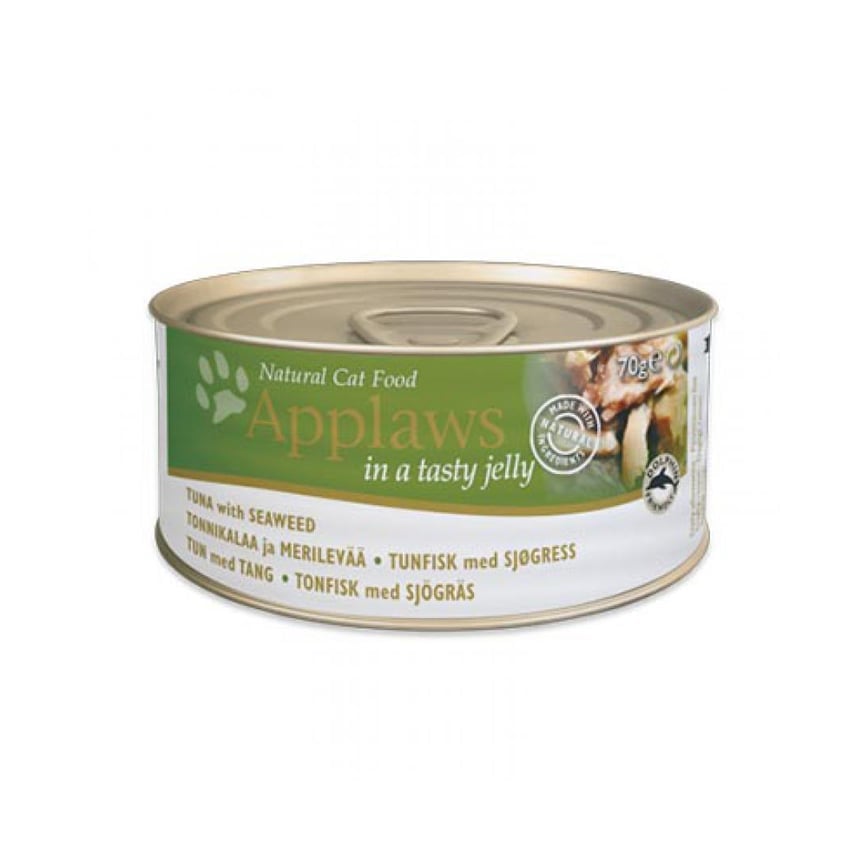 Applaws 貓罐頭 啫喱吞拿魚及紫菜 Tuna with Seaweed in Jelly 70g (草綠) (1038)