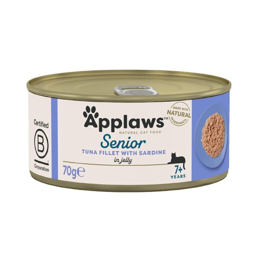 Applaws 貓罐頭 啫喱高齡貓用7+ 吞拿魚及沙甸魚 Tuna with Sardine 70g (1331) 圖 1