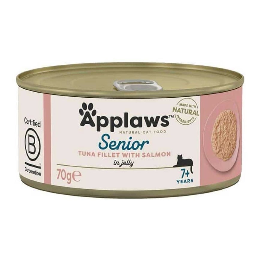 Applaws 高齡貓啫喱吞拿魚三文魚 70g