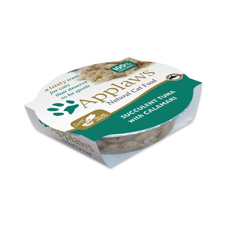 Applaws 貓濕糧 Cat Pot 肉湯系列 吞拿魚及魷魚 Tuna & Calamari 60g (7009) 圖 1
