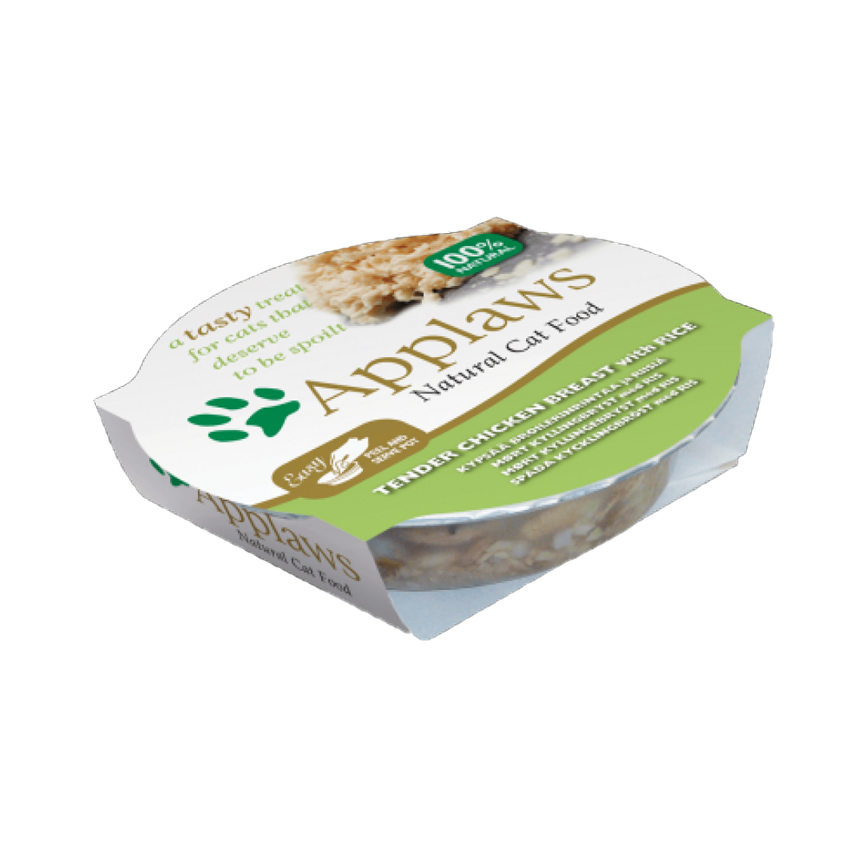 Applaws 貓濕糧 Cat Pot 肉湯系列 雞胸及米 Chicken Breast with Rice 60g (7005)