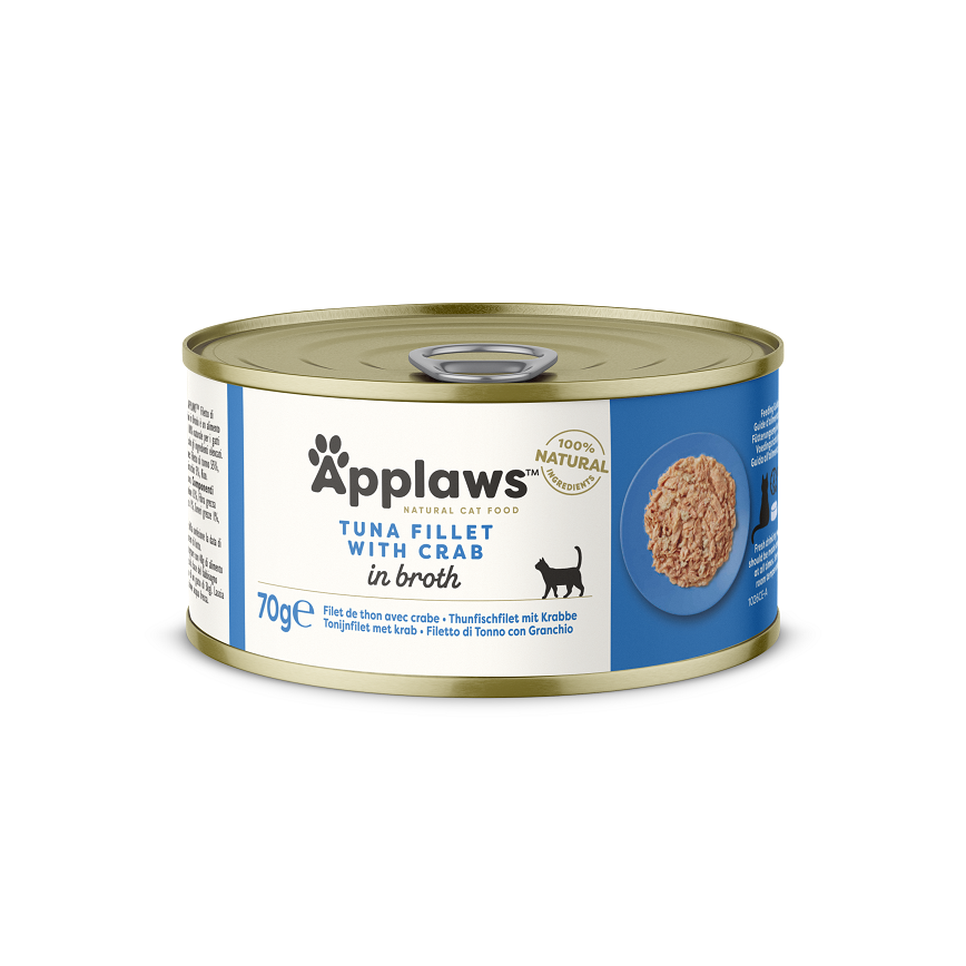 Applaws 貓罐頭 天然優質吞拿魚及蟹 Tuna with Crab 70g (深藍) (1026)