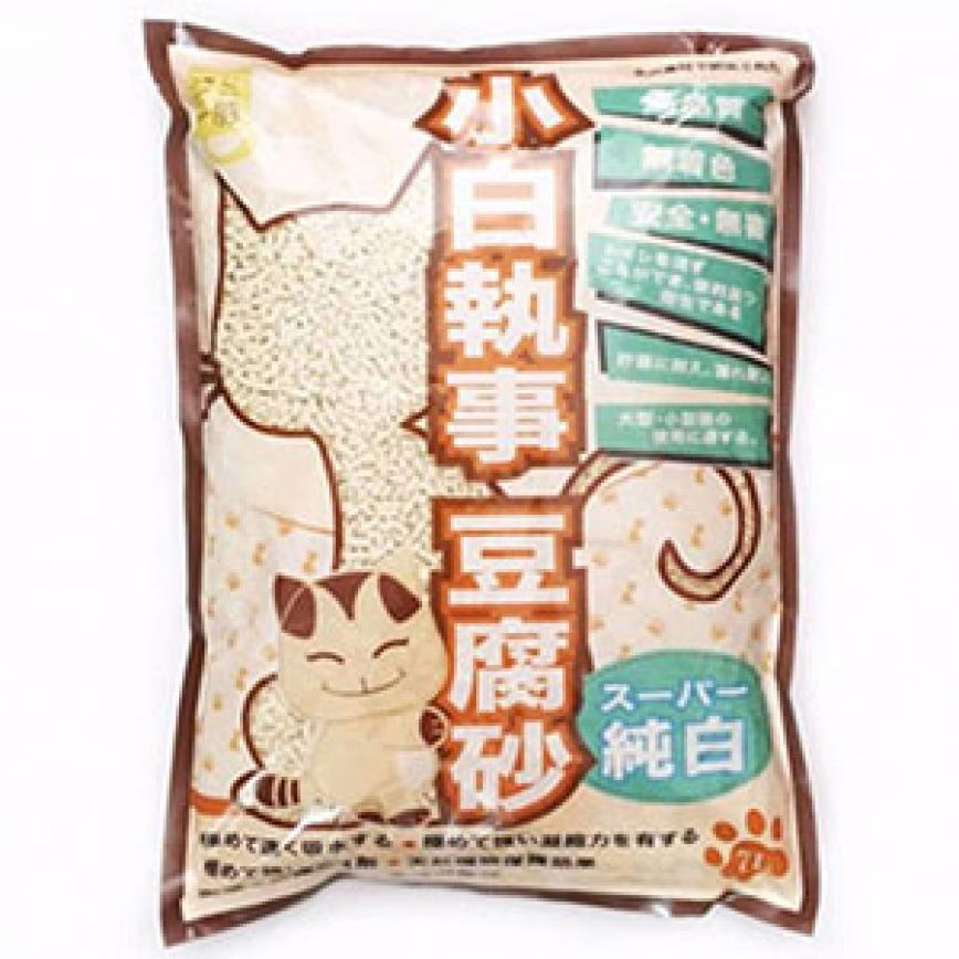 小白執事 豆腐貓砂 普通裝 7L 純白 (破損品)
