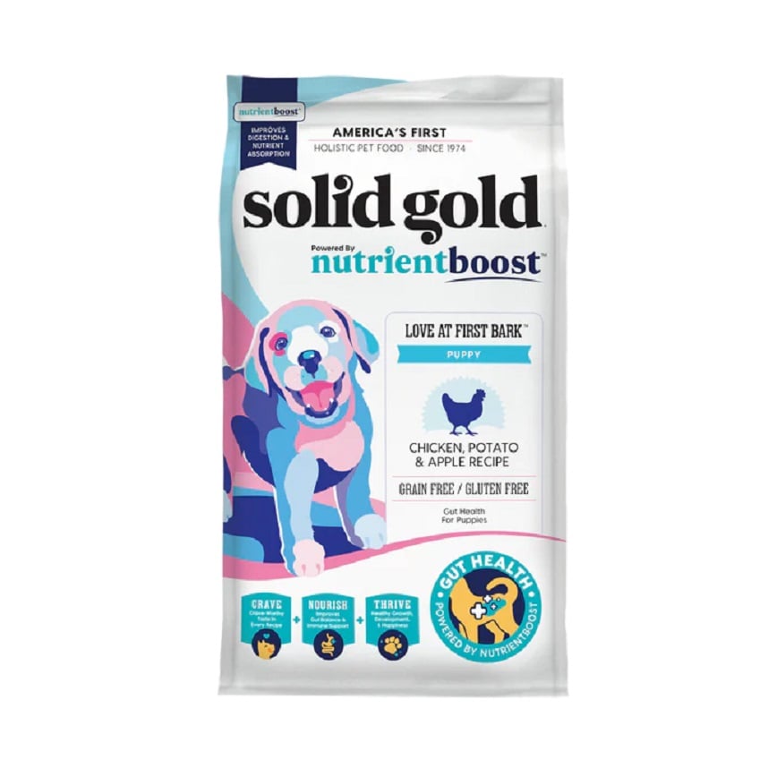 Solid Gold 素力高 狗糧 無穀物幼犬 雞肉味 22lb 或 (夾袋 6包 3.75lb) (SG223A/SG732)