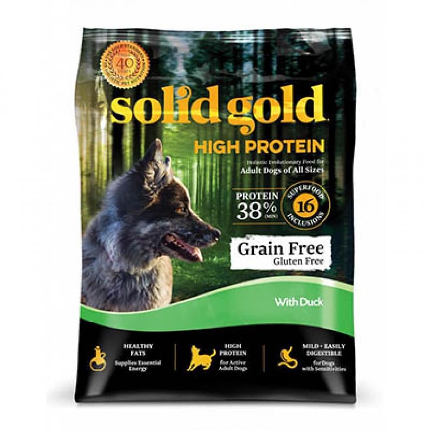 solidgold素力高 無穀御品(鴨肉)乾狗糧 High Protein With Duck 22lb