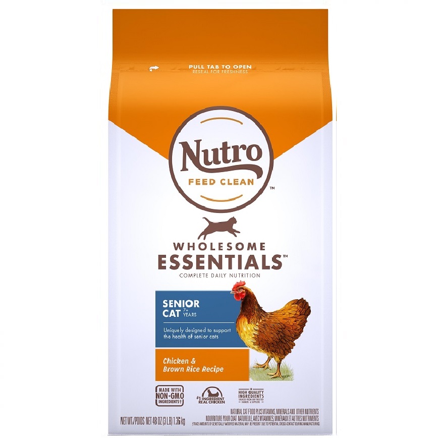 Nutro 室肉高齡貓糧 雞肉及糙米 3lb (10182879) 圖 1