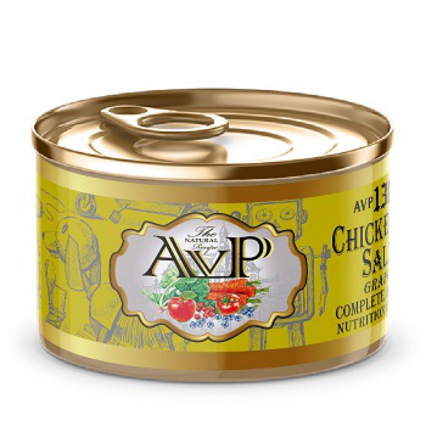 AVP愛威堡 幼犬主食罐 無穀物雞肉三文魚 Chicken With Salmon Complete Grain-Free 150g
