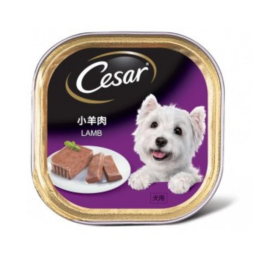 Cesar西莎 鋁罐狗罐頭 經典鮮肉系列 小羊肉 LAMB 100g (10204194/10279533) 圖 1