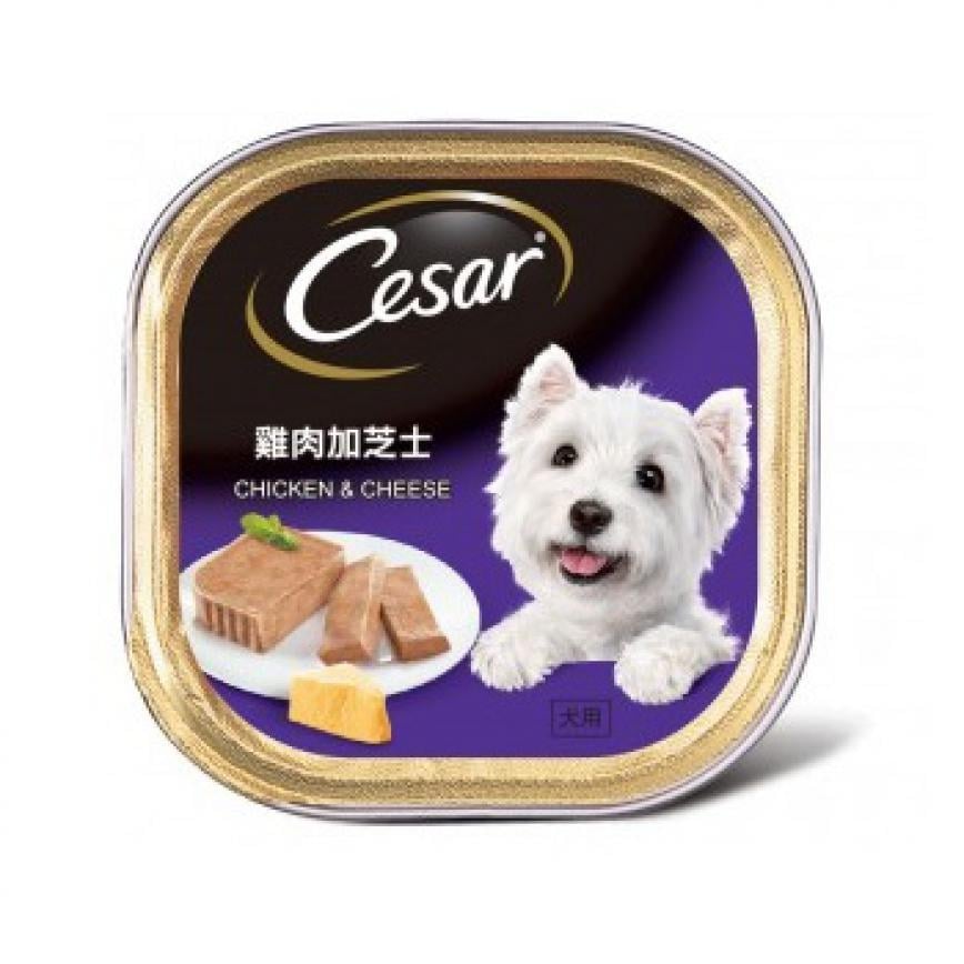 Cesar西莎 鋁罐狗罐頭 經典鮮肉系列 雞肉加芝士 CHICKEN & CHEESE 100g (紫色) (10279518) 圖 1