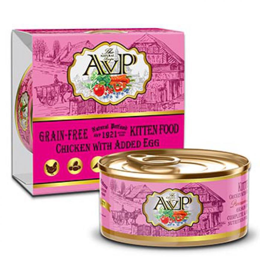 AVP愛威堡 幼貓主食罐 雞肉及雞蛋 Chicken with Added Egg 85g