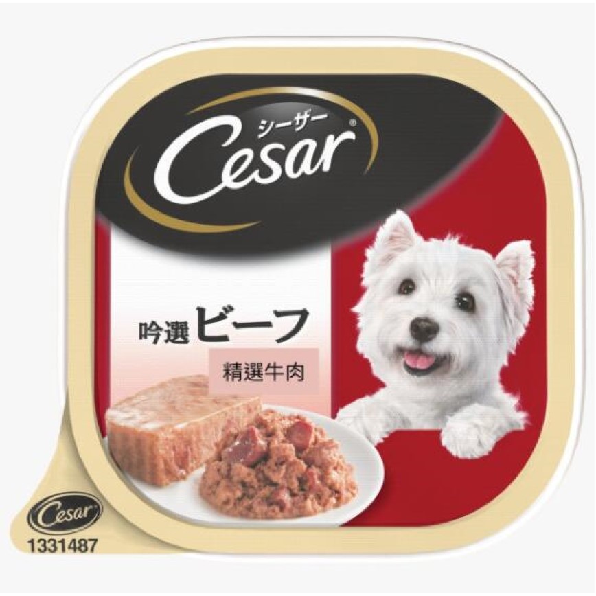 Cesar西莎 鋁罐狗罐頭 日系牛肉味 100g (10230232)