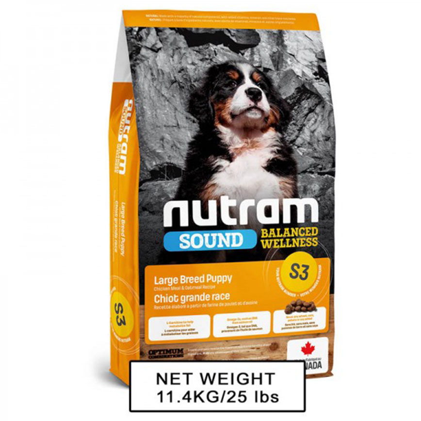 nutram紐頓 大型幼犬配方 For Large Breed Puppies S3 11.4kg (NT-S3-11K)