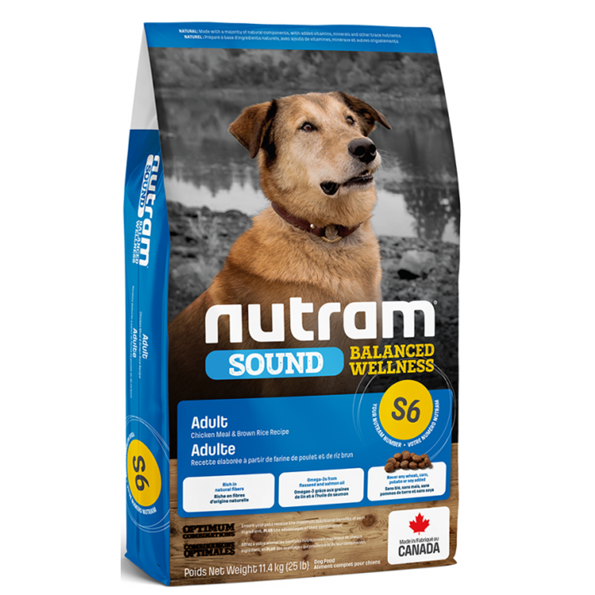 nutram紐頓 成犬配方 For Adult dogs S6 11.4kg (NT-S6-11K)