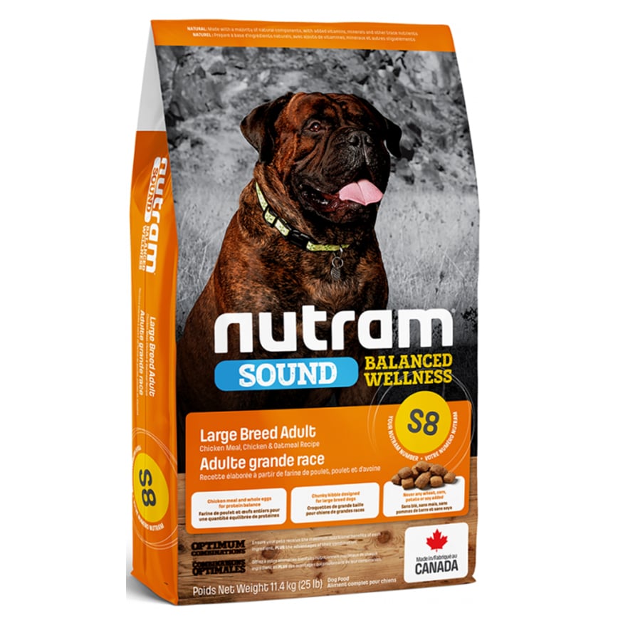 nutram紐頓 大型成犬配方 For Large Breed Adult S8 11.4kg (NT-S8-11K)