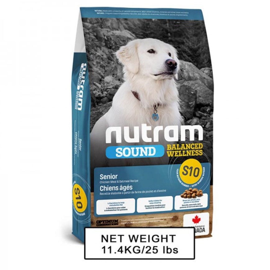 nutram紐頓 老犬配方 For Senior Dogs S10 11.4kg (NT-S10-11K)
