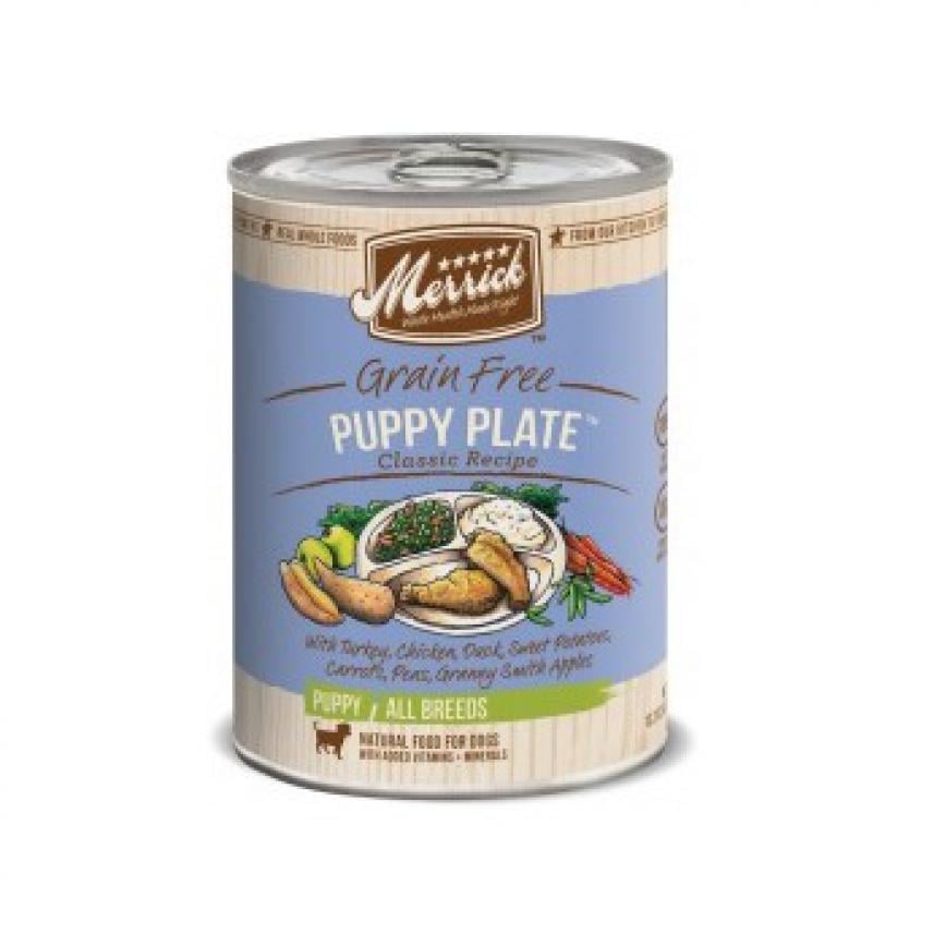 Merrick 無穀物狗罐頭 雞鴨火雞豌豆配方 Puppy Plate 12.7oz